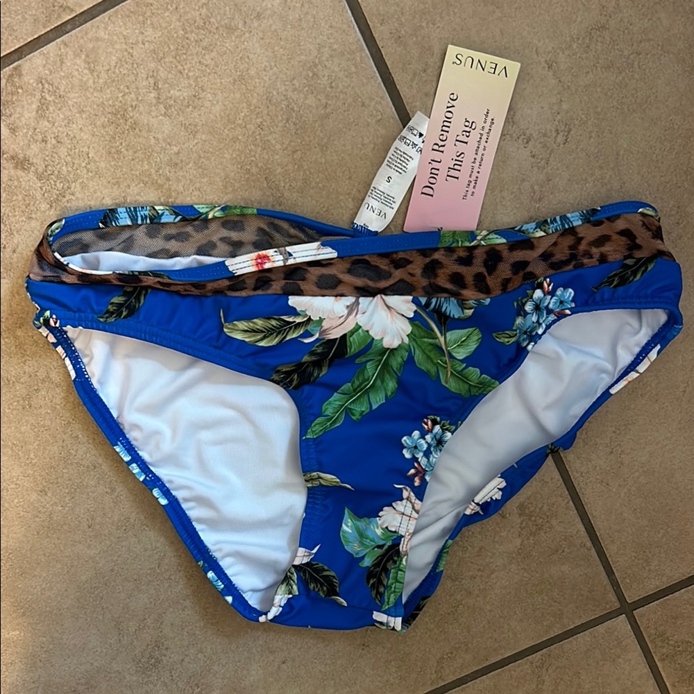 Venus Blue Floral Bikini Bottoms